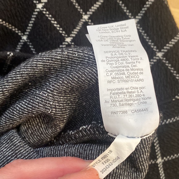 Madewell - Boxy Black and White Checkered Sweater - size M - EUC - Picture 5 of 10